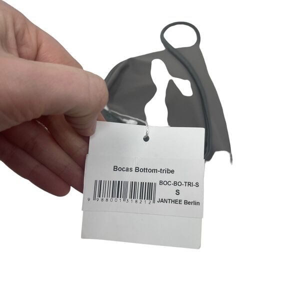 Janthee Berlin Bocas Tribe Grey Shimmer Bikini Top NWT Womens XL - Picture 4 of 6